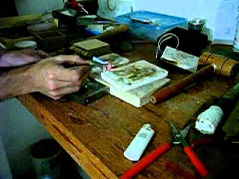 fabricação do anel em prata mosaico português parte 3