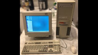 Vintage Pentium Ii Computer With 13 Crt Monitor Windows 98 Se Retro Pc Setup