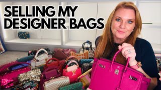 Clearing Out, Decluttering & Selling My Designer Bag Collection.