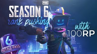 🔴PUBG MOBILE LIVE : SEASON 6 100 LEVEL ROYAL PASS! || EASY CHICKEN DINNERS!!