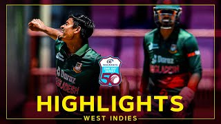 Highlights | West Indies v Bangladesh |  3rd CG United ODI
