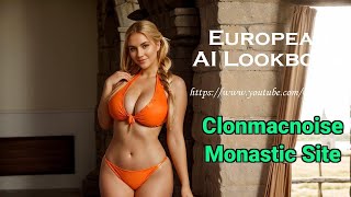 [4K] European Ai Lookbook- Clonmacnoise Monastic Site
