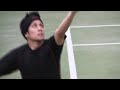 Extreme Tennis- Breakdancing Headspin Tennis Trick