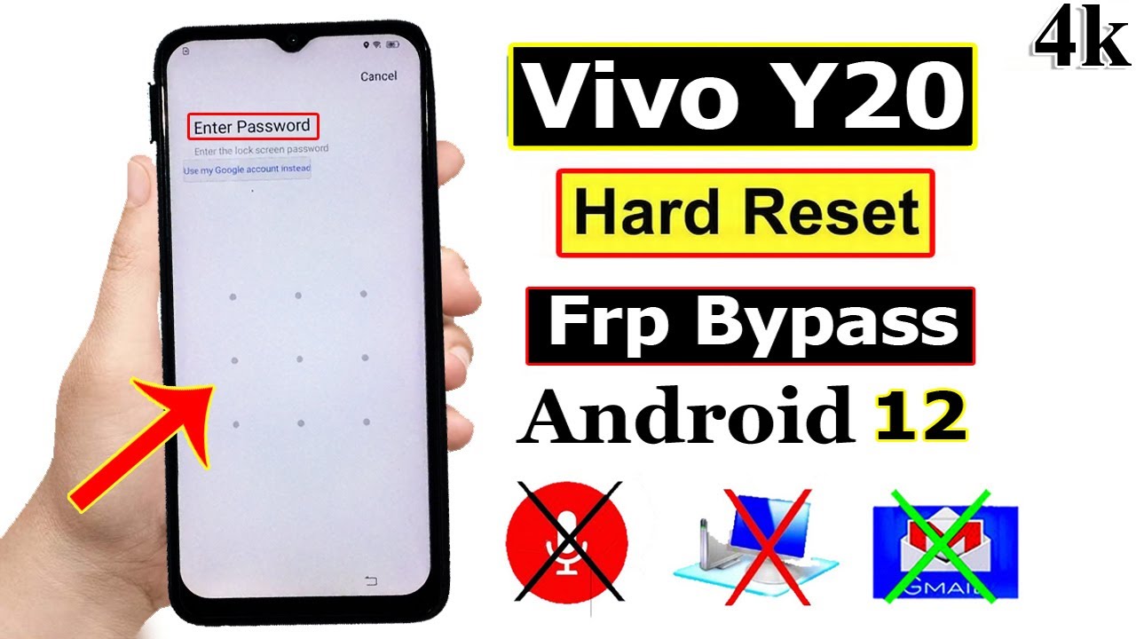 New Vivo Y20 Reset Google Account Lock Android 12 | Hard New Vivo Y20 Reset Google Account Lock Android 12 | Hard