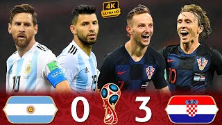 The Day Modric Destroyed Argentina & Messiargentina Vs Croatia 0-3 World Cup 2018 Highlights 4K
