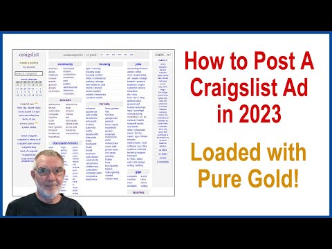 Play this video How to Post on Craigslist in 2022 Powerful Tutorial For Business or Personal
