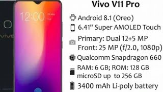 Vivo V 11 Pro Specification And Launch Date Ram Display Camera Battery Prosseser