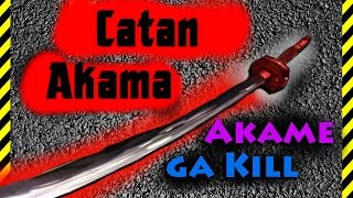 How to make Catan Akama of paper with your hands weapons anime Akama Killer Akame ga Kill!