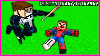 Üvey Baba Venoma Dönüştü Ve Örümcek Ardayi Dövüyor - Minecraft Zengi̇n Faki̇r Hayati
