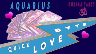Aquarius Tarot - KISS N MAKE UP TIME / Love Bytes / End August 2022 /