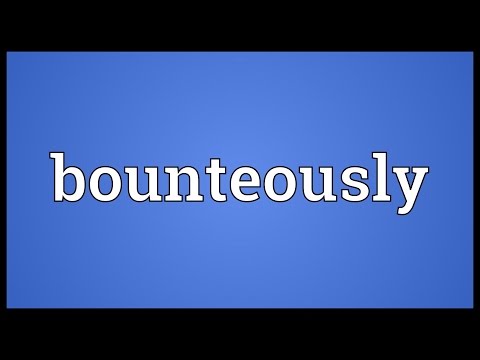 Header of bounteously