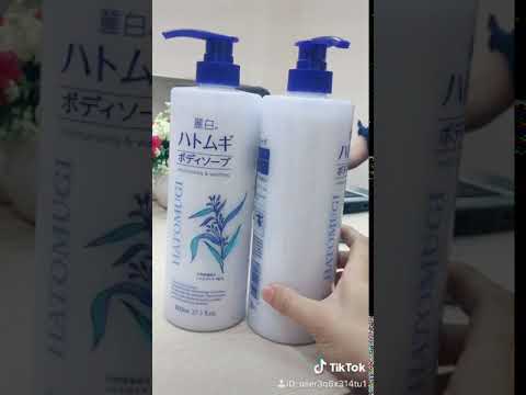 Sữa Tắm Dưỡng Ẩm Trắng Da Chiết Xuất Hạt Ý Dĩ Hatomugi Nhật Bản 800ml