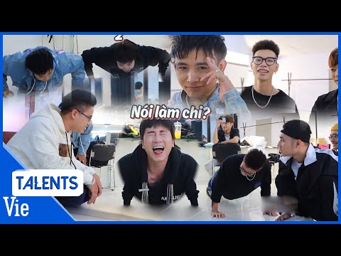 Cười xỉu lễ nhập môn team mới của Ricky Star, Karik thách MCK chống đẩy 100 cái và cái kết lả người