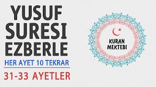 Yusuf Suresi Ezberle 10 Tekrar 31-33 Ayetler