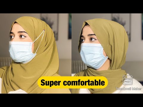 How to Wear Mask With Hijab |Very comfortable | - YouTube