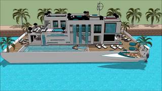 Floating house luxury mansion design developers estate agents Singapore Asia Apollo Duck nytimes Flo