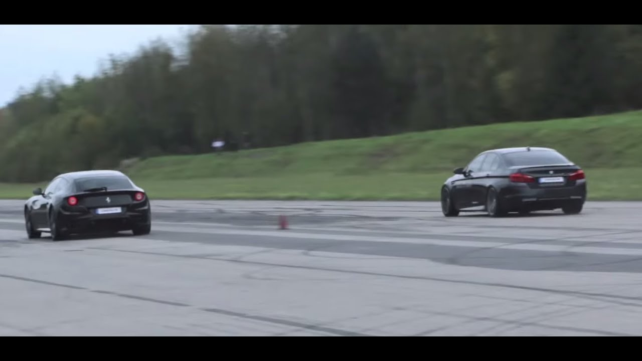 Ferrari FF vs BMW M5 F10 - YouTube