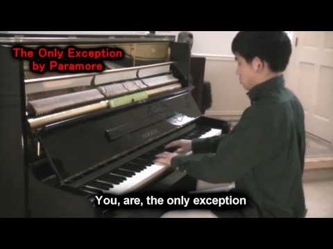 Paramore - The Only Exception (Piano Cover) Lyrics Music Video Cover