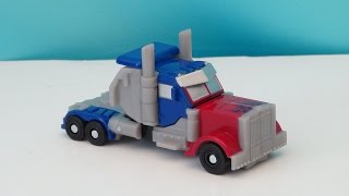 TRANSFORMERS 4 OPTIMUS PRIME WALMART LEGION CLASS MINI FIGURE VIDEO TOY REVIEW