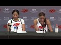 Cowgirl Basketball Postgame News Conference 020922 with Micah Dennis and Lauren Fields