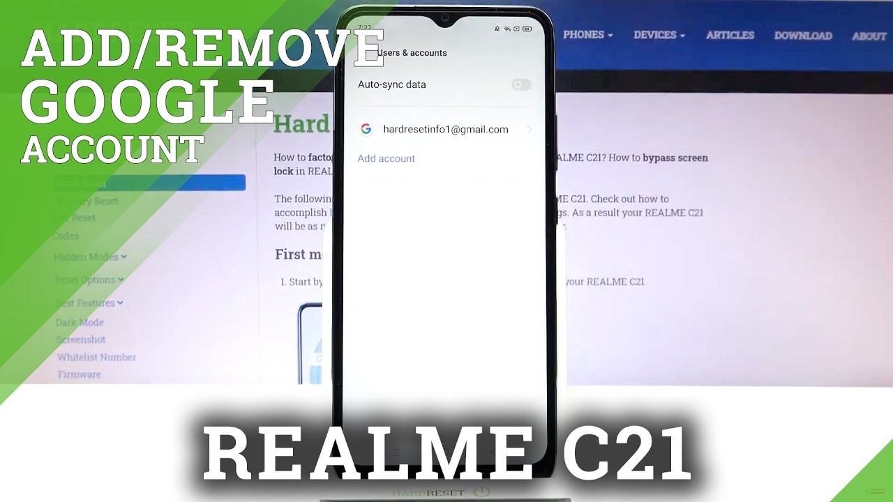 How to Manage Google Account in Realme C21 – Add / How to Manage Google Account in Realme C21 – Add /