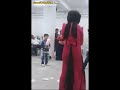 Düğünde kopan türbanlı kadın