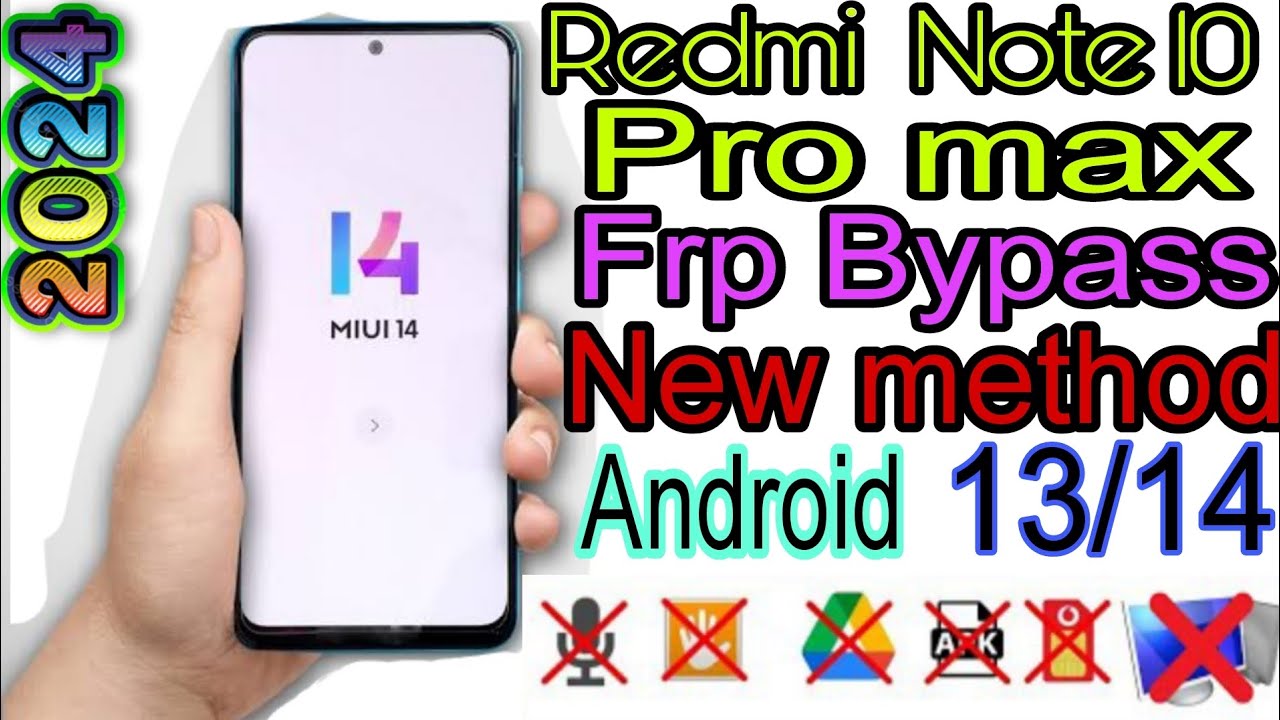 Redmi Note 10 pro max Frp Bypass/Unlock Google account Redmi Note 10 pro max Frp Bypass/Unlock Google account