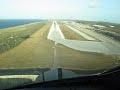 KLM Boeing B747-400 Landing at Curacao Cockpit view