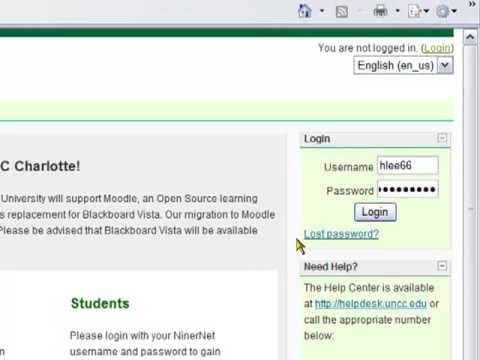 Moodle Course Homepage. 2:03