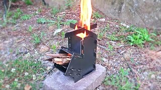 Folding Rocket Stove