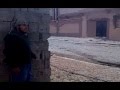 Libyan Freedom Fighter teases and makes fun of Pro-Gaddafi snipers in Misurata