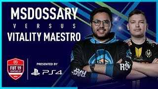 Msdossary Vs Vitality Maestro Cross-Console Final Fut Champions Cup April 2019