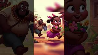 Chubby Girl Running With Flower Pot