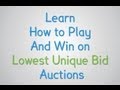 How Lowest Unique Bid Auction works? | Snapbid.in