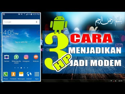 3 Cara menjadikan hp android menjadi modem