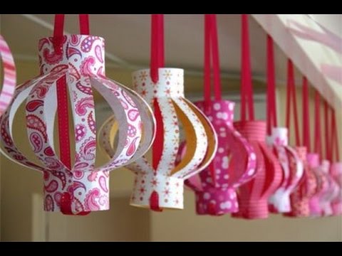 Фонарики из бумаги на елку своими руками Фонарики из бумаги на