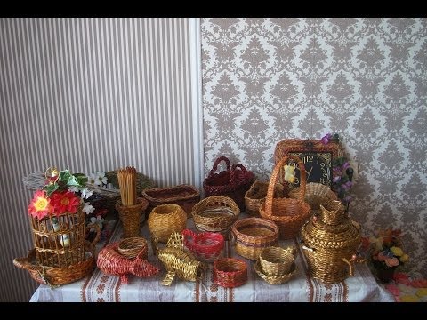 Плетения донышка из лозы Плетения донышка из лозы