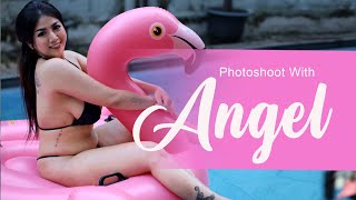 Photoshoot with ANGELRICH | Serunya Main Balon Bebek sampai basah basahan ulalaa