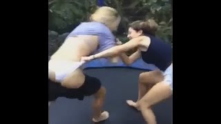 Girl Wrestling Wedgie Fight