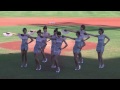 7/12 Lamigo桃猿 VS 統一7-ELEVEn獅 賽前，統一獅啦啦隊，Uni-girls穿著精典旗袍的精彩開場表演
