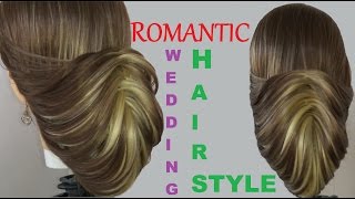 Romantic Wedding Prom Hairstyle By Doing Reverse French Braid Under Chin