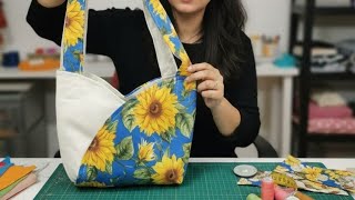Con Solo 2 Circulos De Tela Realiza Un Lindo Bolso Com Apenas 2 Círculos De Tecido