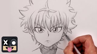 How To Draw Killua Hunter X Hunter Step By Step Sketch Tutorial