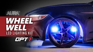 Opt7 Aura Wheel Well Led Lighting Kit Universal Fit, Easy Installation Remote & Bluetooth App