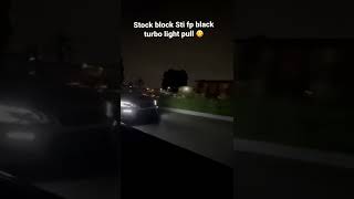 Subaru Sti Big Turbo On 30 Psi Of Boost , Stock Block