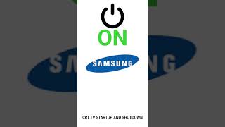 Samsung Crt Tv Startup And Shutdown 2007-2008