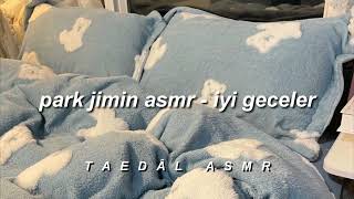 🌈 Park Jimin ASMR / İyi Geceler / Jimin İle Hayal Et / BTS İle Hayal Et / Türkçe