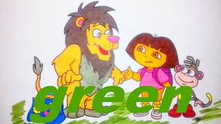 Dora The Explorer Leon, The Circus Lion Леон, Цирковой Лев Coloring For Children