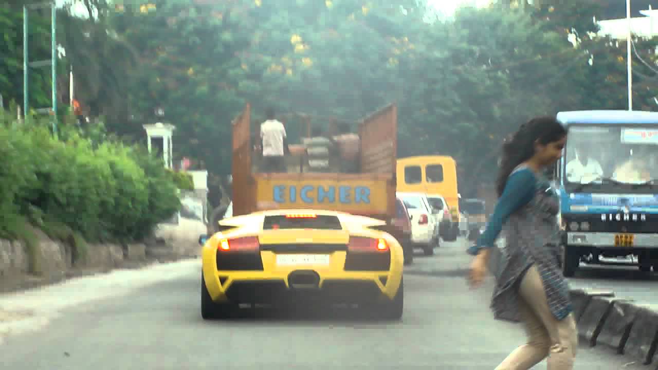 Lamborghini Murcielago spotted in Hyderabad (India) - YouTube