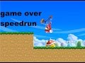 GAME OVER speedrun défi goombaïe sur la paille New super mario bros U